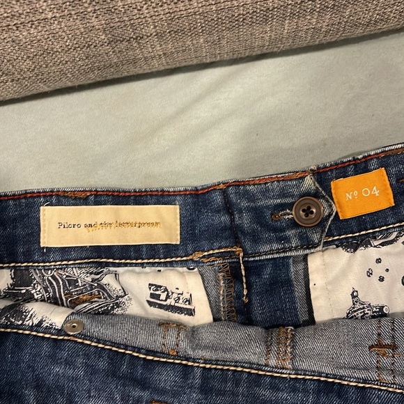 Pilcro by Antropologie denim A line midi skirt - Picture 2 of 4